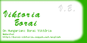 viktoria borai business card