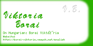 viktoria borai business card